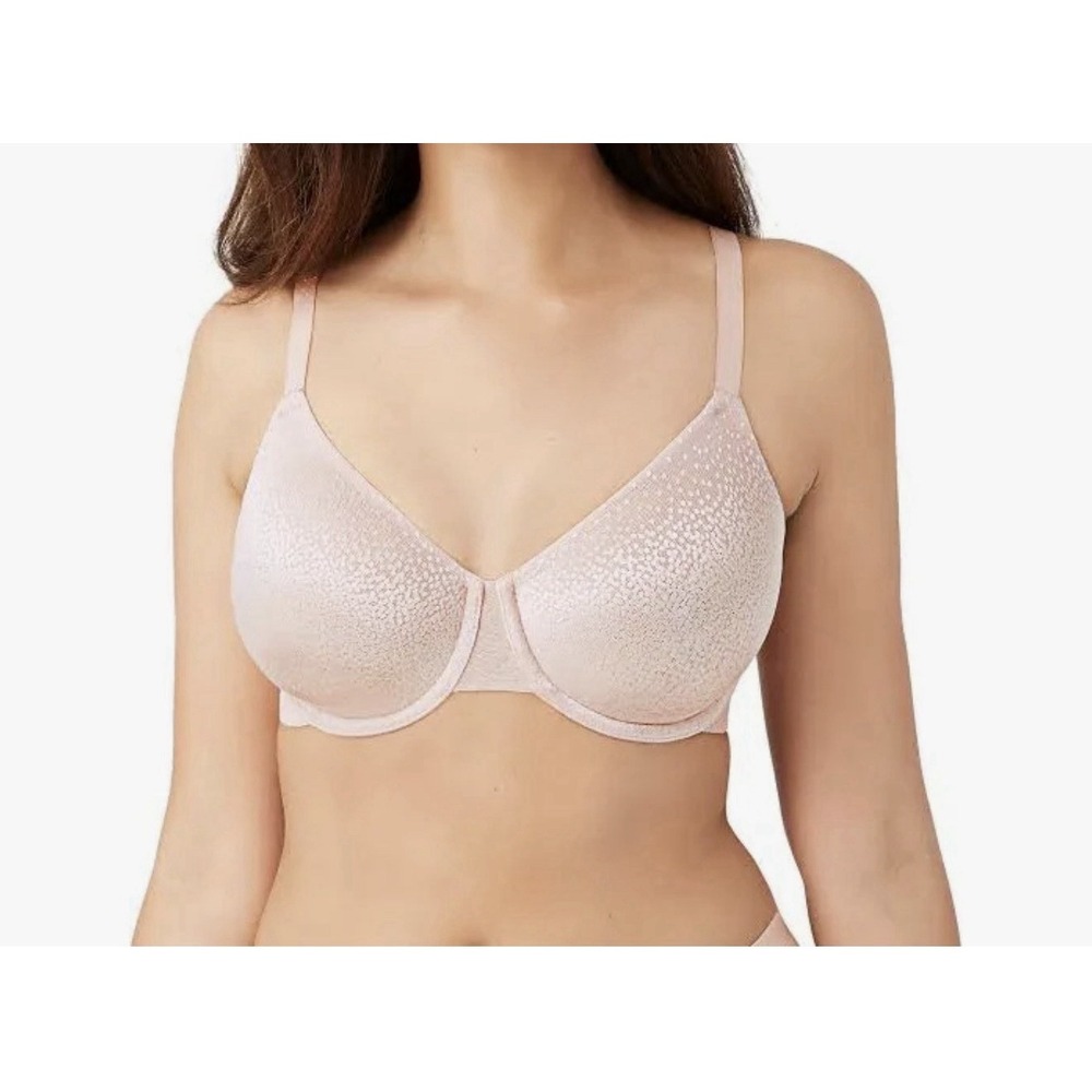 Wacoal Back Appeal Bra 40DD Rose Dust Nude Underwire Full Coverage 855303